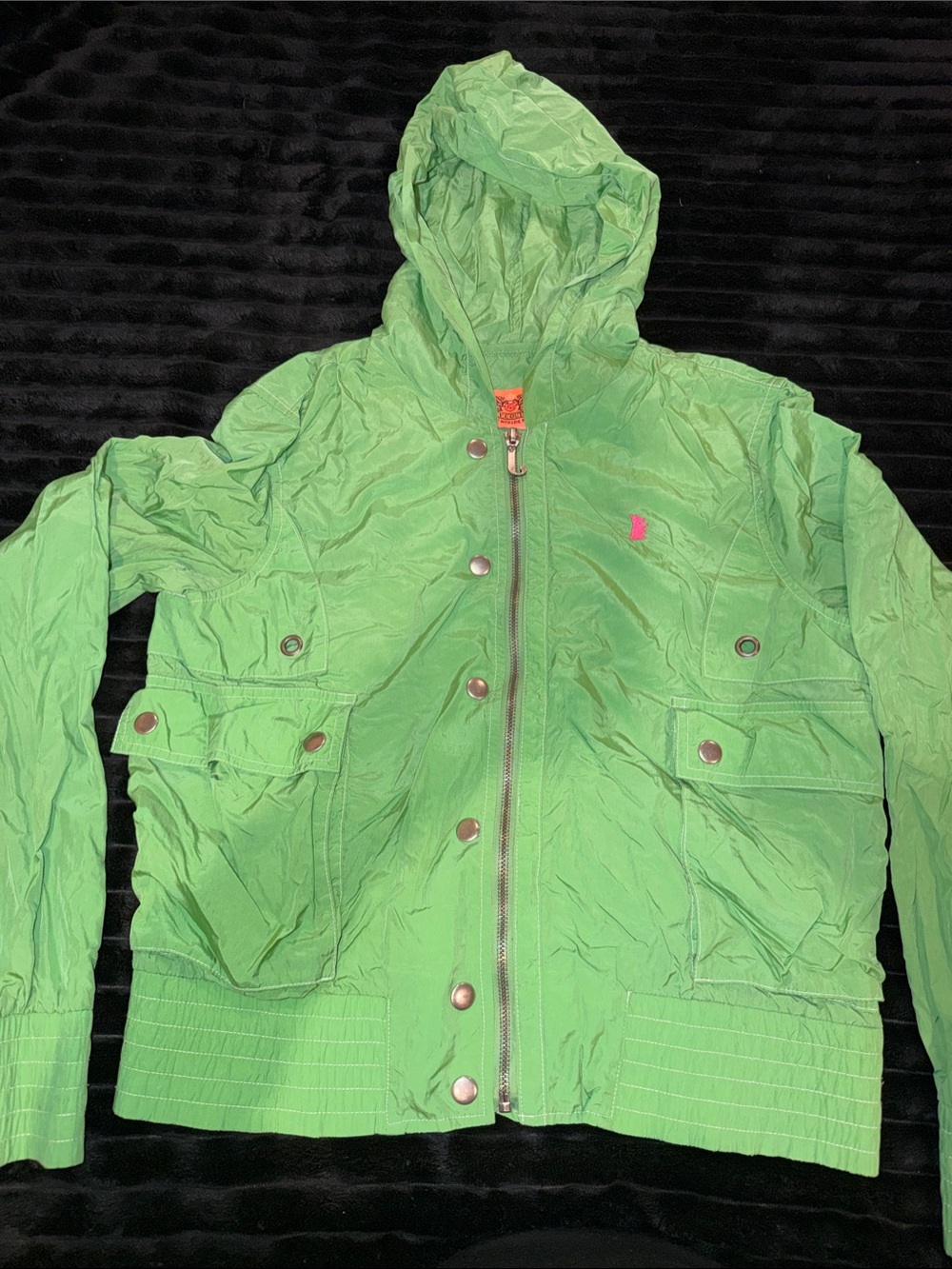 Juicy Couture Kelly Green wind breaker